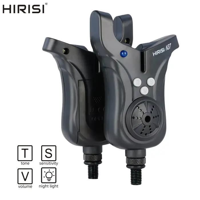 Alarme de touche Hirisi N37 pour pêche au feeder - Contrôle volume, tonalité, sensibilité avec indicateur LED