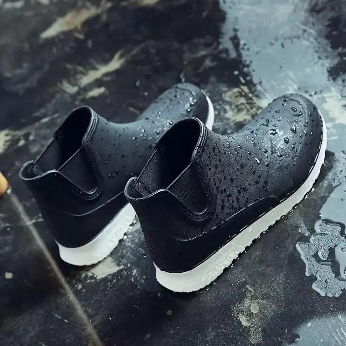 Bottes randonnée pêche homme poids léger plage antidérapantes durables imperméables caoutchouc