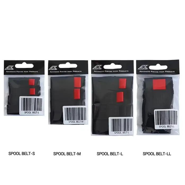 Protecteur de moulinet pêche élastique noir et rouge SHIQIAN 4 pièces - Accessoires pêche S M L LL