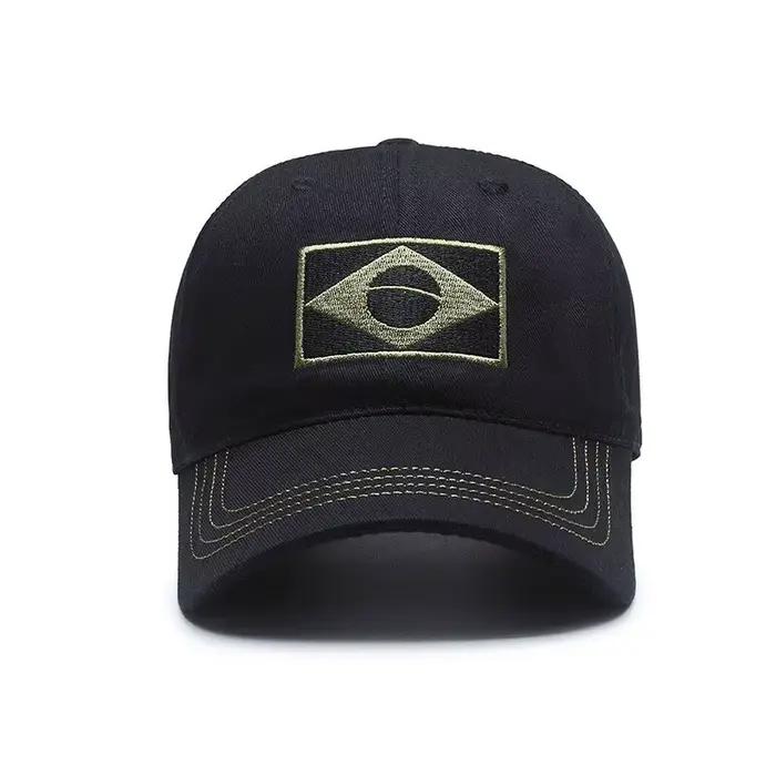 Casquette baseball camouflage pêche brésilienne - Chapeau jeune protection solaire pour pêche sportive