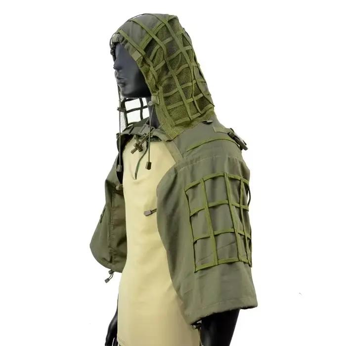 Châle ghillie tactique sniper airsoft - Tenue camouflage combat chasse pêche paintball