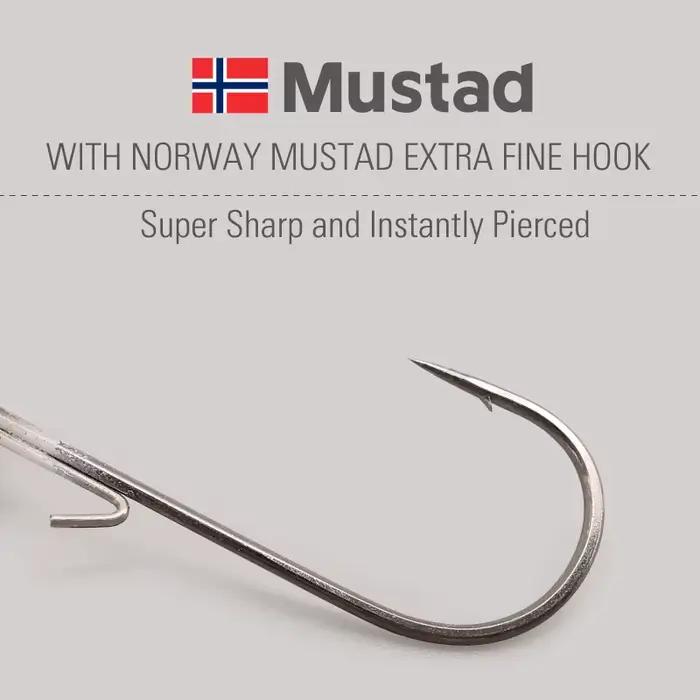 Tête plombée LUREHOLIC 1.8g-10g avec hameçon Mustad pour leurres souples pêche carnassiers