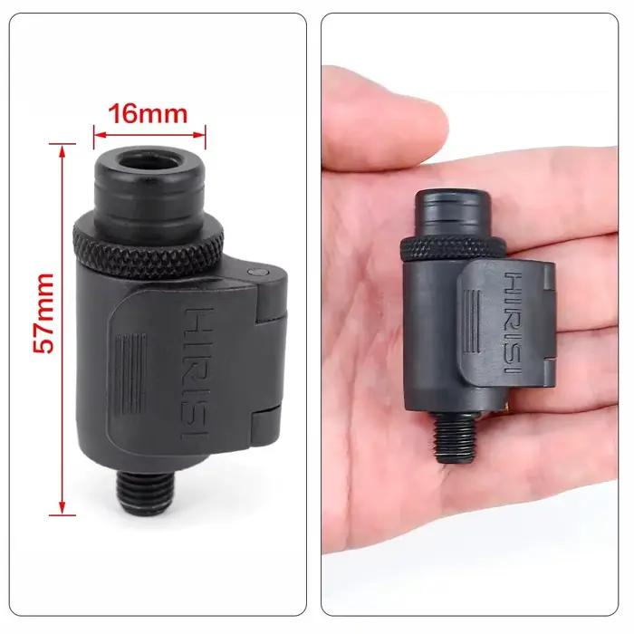 Connecteur rapide aluminium Hirisi AQ211 pour alarmes carpe et rod pod - Accessoire pêche