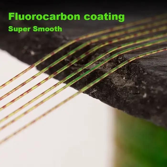 Ligne de pêche fluorocarbone 1000M invisible et ultra résistante pour pêche en mer et rivière