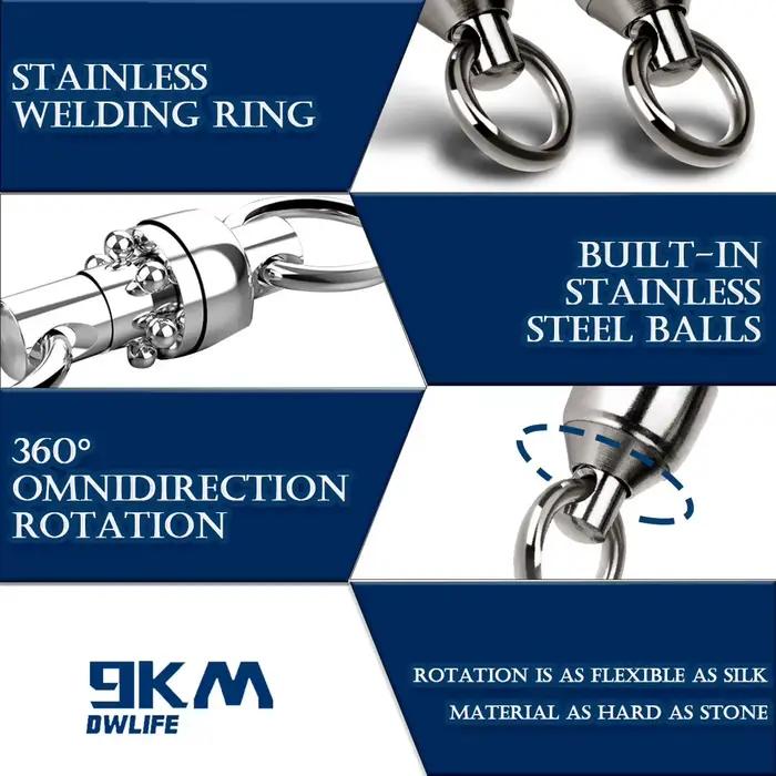 Roulements à billes 9KM 10 pièces pour swivels de traîne lourde et slow pitch jigging