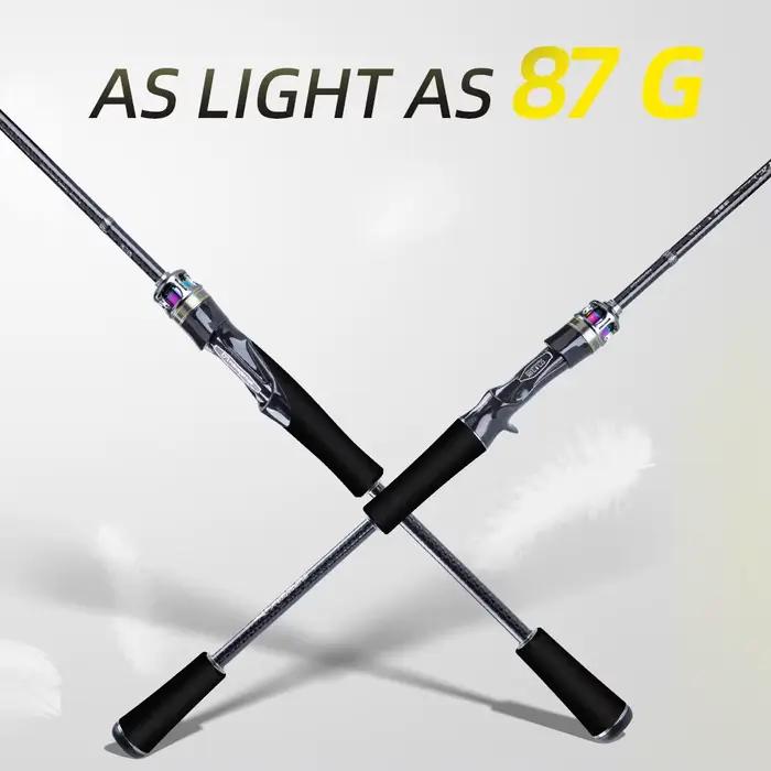Canne pêche FishingFans 2.0Pro carbone T1100S avec guides titane et siège moulinet carbone spinning casting