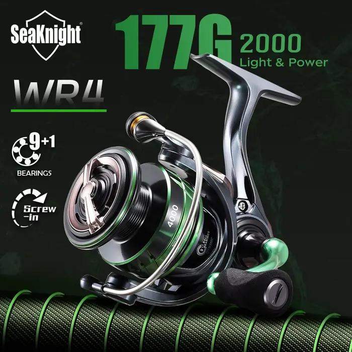 Moulinet de pêche SeaKnight WR4 ultra-léger 5.2:1 rotor carbone pour eau douce - 9+1 roulements