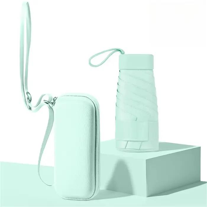Mini parapluie anti-UV pour pêche, protection solaire et pluie, léger et compact
