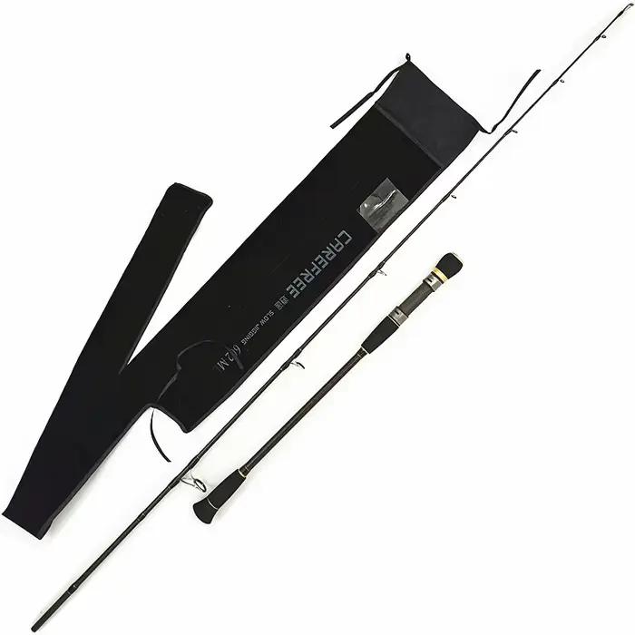 Canne pêche carbone slow jigging mer - 1.68-1.95m puissance M ML pour bateau haute mer spinning