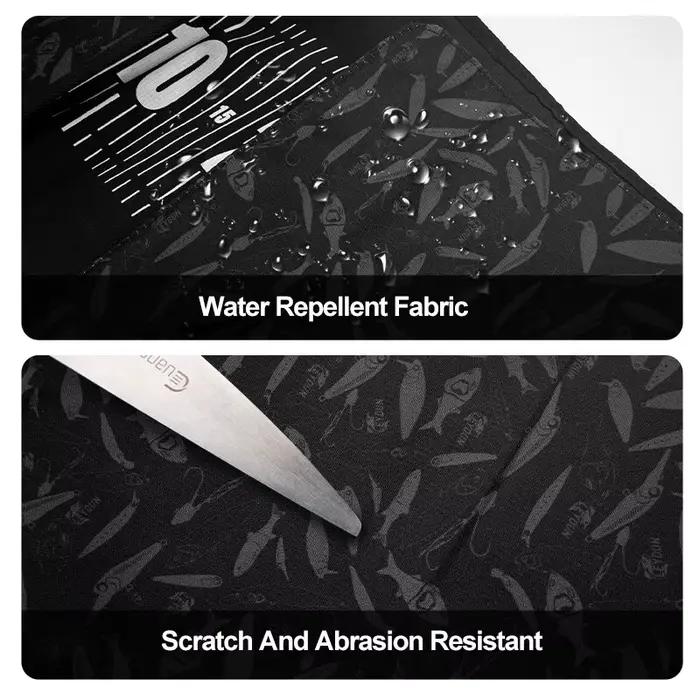 Tapis de mesure LEYDUN 125cm avec règle intégrée et coussin genoux pour mesurer vos prises de pêche