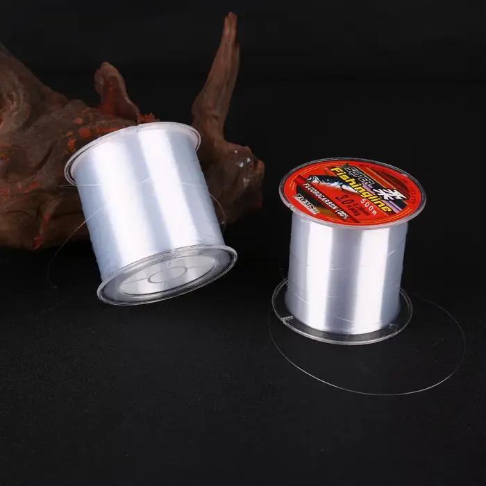 Ligne de pêche nylon super résistante 200m 300m 500m multifilament sans fluorocarbone pour tous poissons