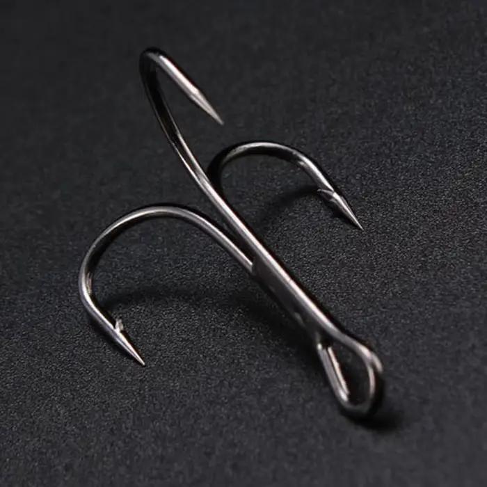 Hameçons Gamakatsu 15 pièces lot 13ME 1#-14# acier haute teneur en carbone triple noir pêche