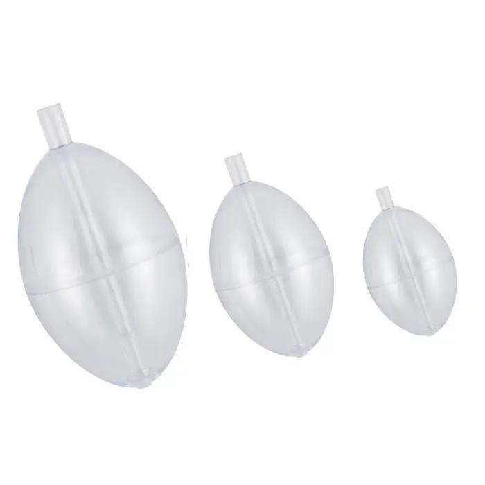 5 flotteurs coulissants transparents ovales pour pêche en surface, indicateur de touches en PVC résistant