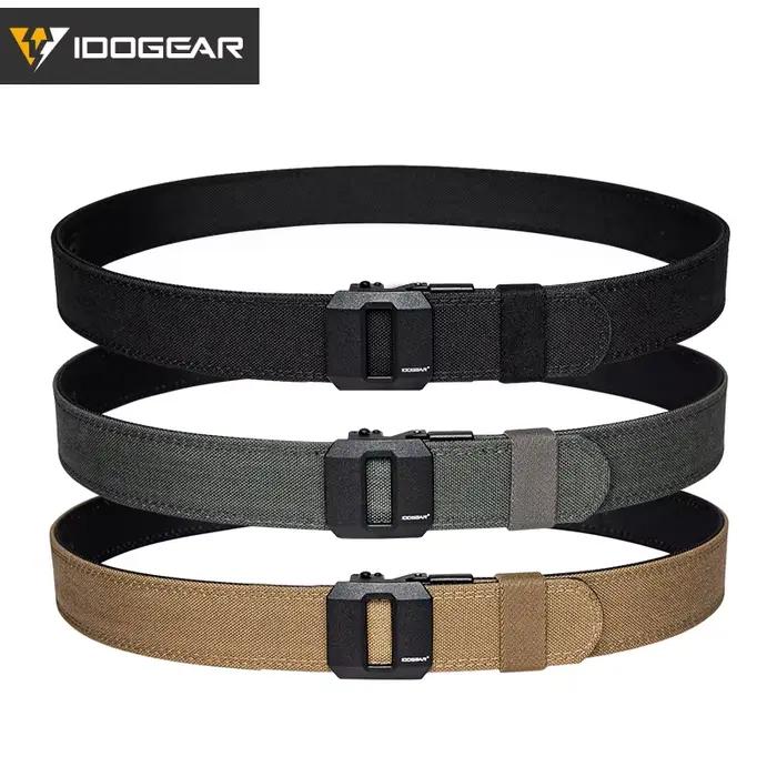 Ceinture tactique dure IDOGEAR 1.5" avec boucle automatique métal pour IPSC et pêche sportive