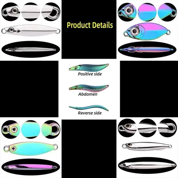 Set de leurres métal VIB 3g-15g - 3 leurres vibrants coulants pour pêche en mer et carnassiers