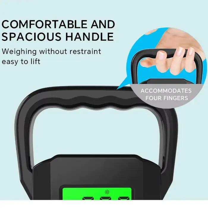 Balance numérique portable 60Kg - Pèse-bagages LCD avec rétroéclairage pour pêche et voyage