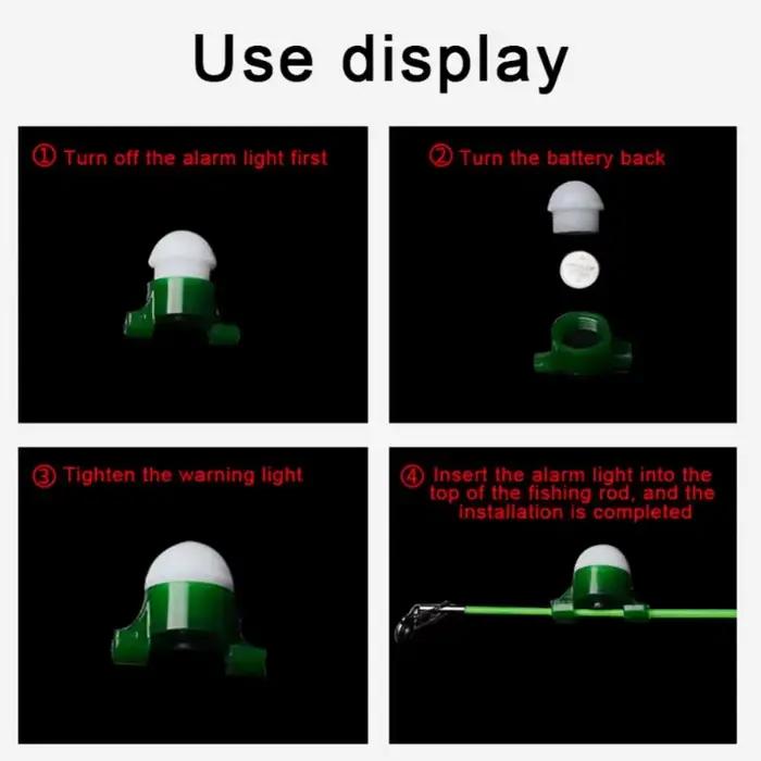 Alarme de touche LED intelligente pour pêche nocturne - Accessoire de rappel lumineux et outil de pêche pratique