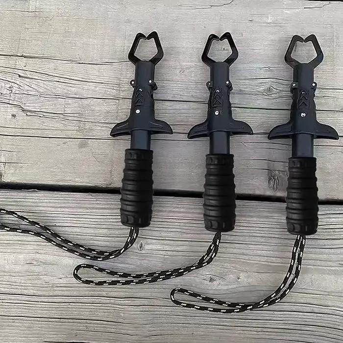 Pince à lèvres pêche avec balance intégrée - Outil anti-rouille pour débutants passionnés de pêche