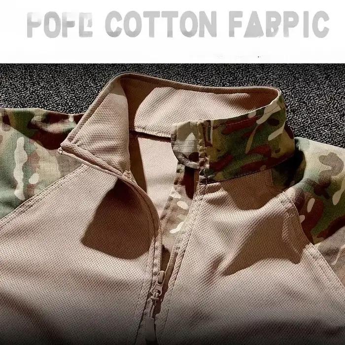 Nouvelle combinaison tactique shirt et pantalon homme - Pêche, airsoft, paintball, tenue d'assaut complète