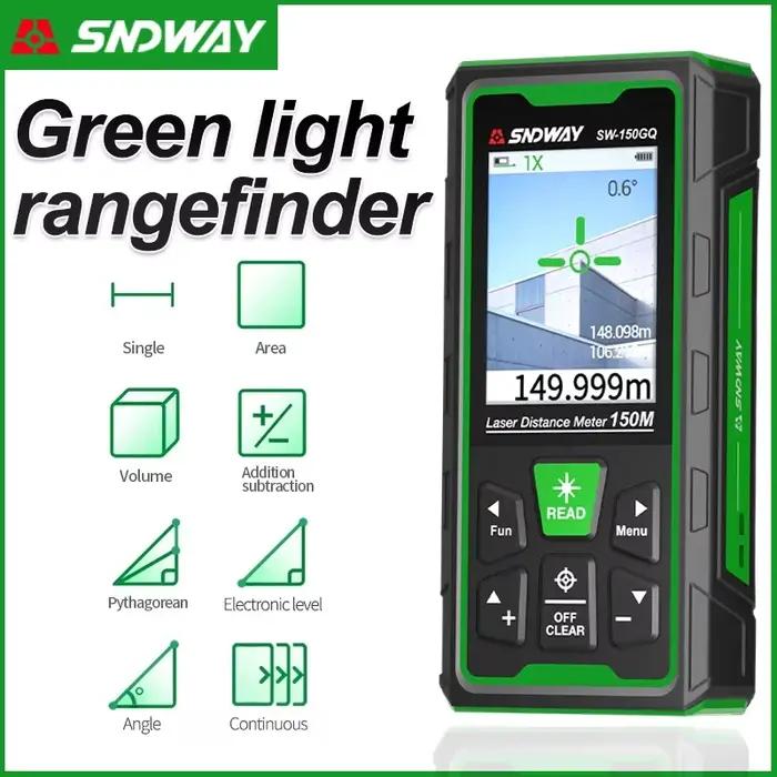 Télémètre laser vert 150m haute précision pour pêche, chasse et bricolage - Mesure électronique fiable