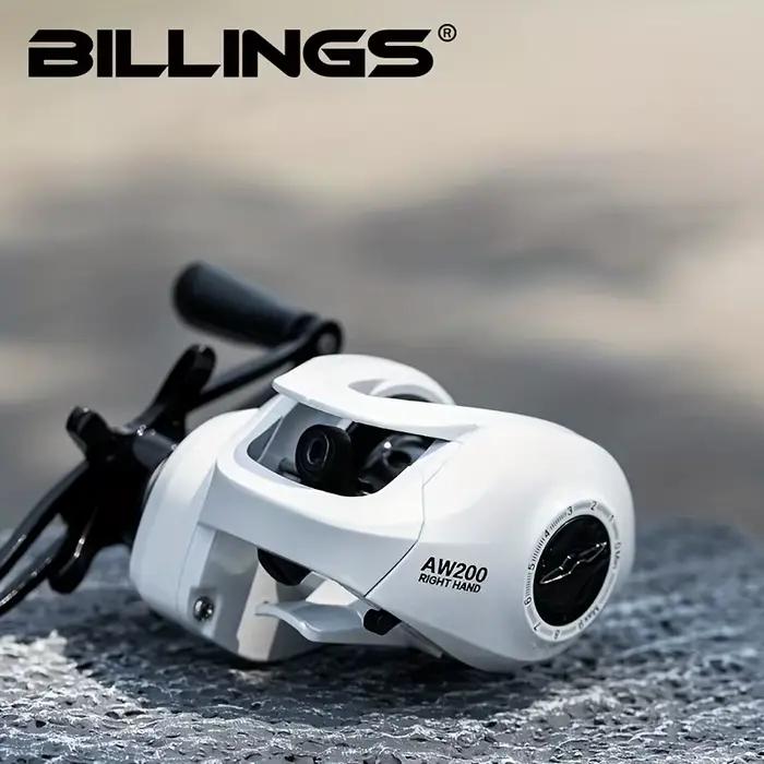 Moulinet casting BILLINGS AW 200 - Ratio 6.3:1 frein 18lb - Eau douce et mer polyvalent