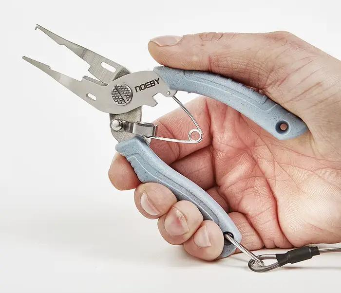 Pinces multifonctions NOEBY en acier inoxydable - Pour décrocher hameçons et couper fils de pêche
