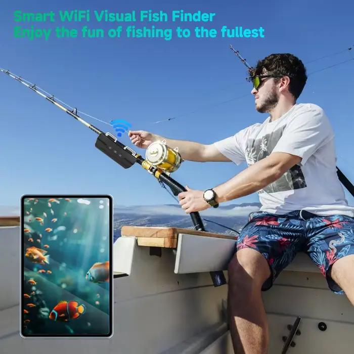 Caméra de pêche sous-marine WiFi Dodosee 15-50m HD 2025 pour lac et mer iOS Android