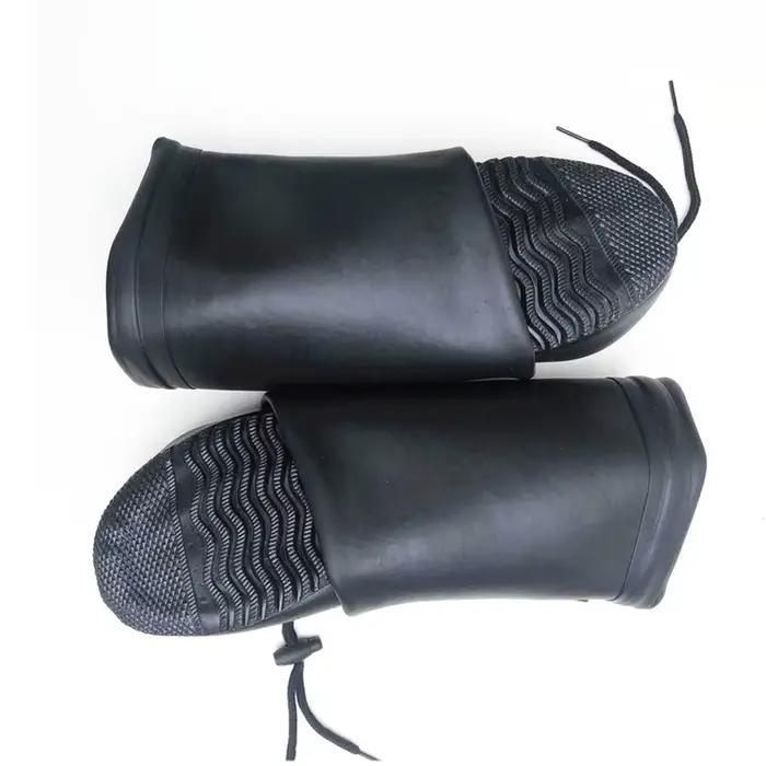 Bottes de pêche pliables waterproof légères - Chaussures aquatiques hautes en caoutchouc