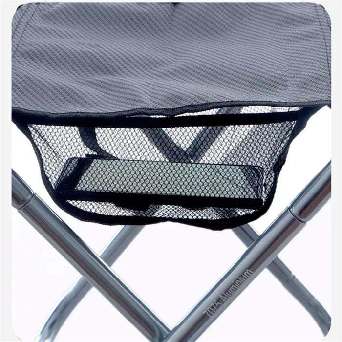 Tabouret pliant ultra léger pêche camping - Banc portable adulte randonnée pique-nique transport pliable