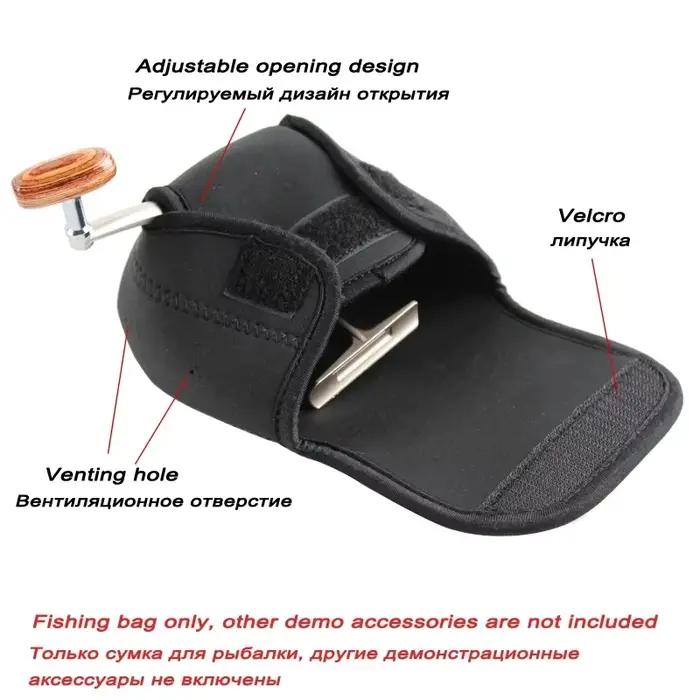 Sac néoprène protection moulinets pêche spinning tailles S/M/L couverture étui équipement pêche extérieur