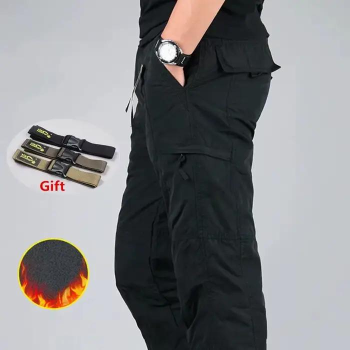 Pantalon cargo polaire tactique homme hiver 3XL pour pêche par grand froid coréen