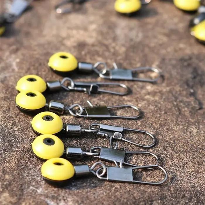 Nouveau set de 30 stops à frapper flotteur pêche mer, en plastique et métal, pour connexion des esches