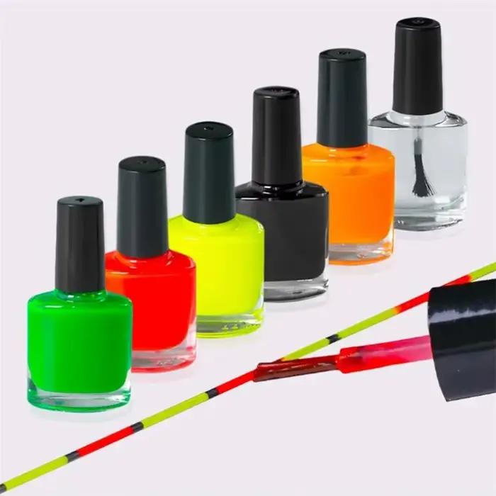Peinture fluorescente 15ML pour flotteurs de pêche - Peinture rapide séchage pour réparation et personnalisation