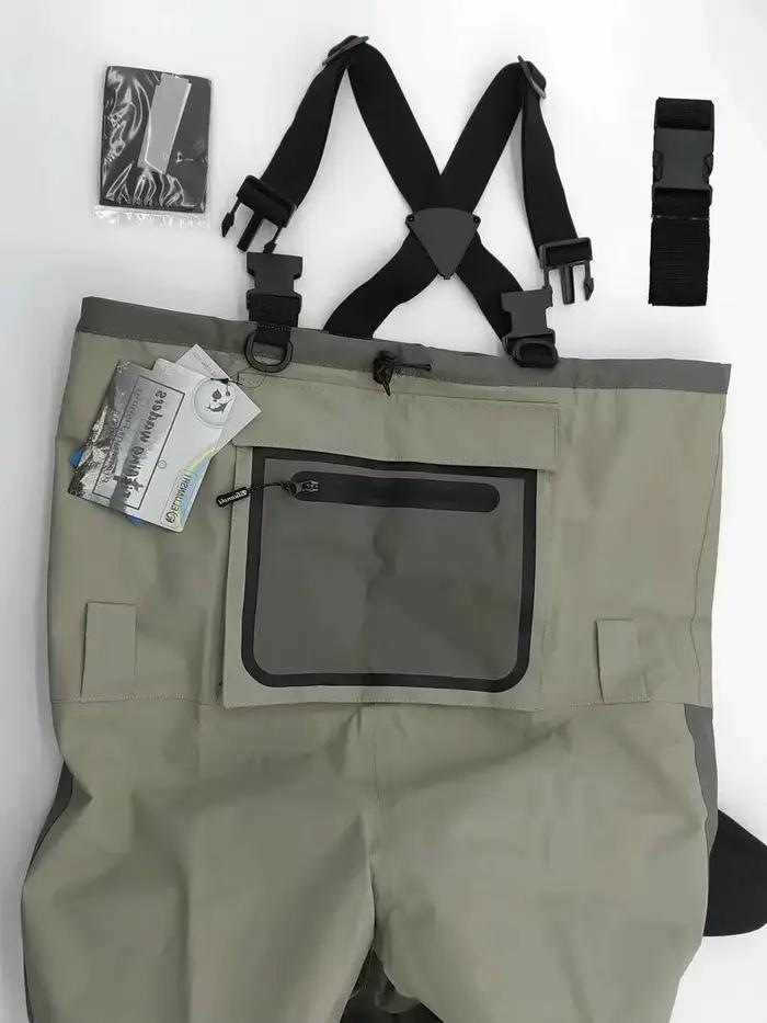 Waders de pêche à la mouche respirants - Combinaison imperméable à séchage rapide pour hommes