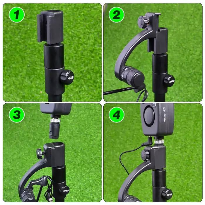Set swingeurs LED Hirisi B2030 pour pêche - Indicateurs de touches avec connecteur rapide interchangeables