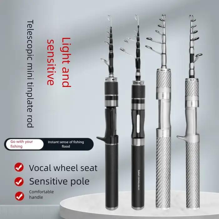 Combo canne télescopique complète 1.5-1.8m ultra courte avec moulinet casting feeder rod set
