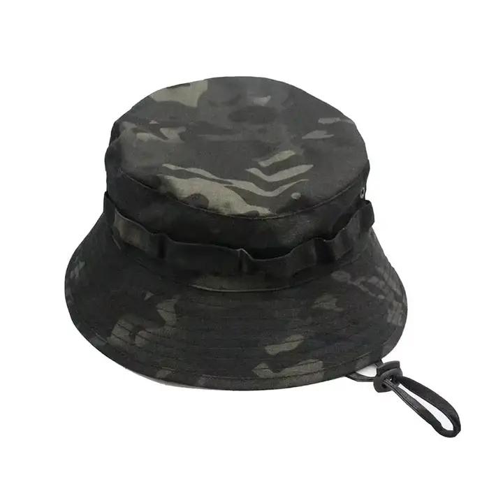 Chapeau Boonie Tactique Multicam Homme - Pêche Chasse Randonnée Été Anti-vent Anti-soleil