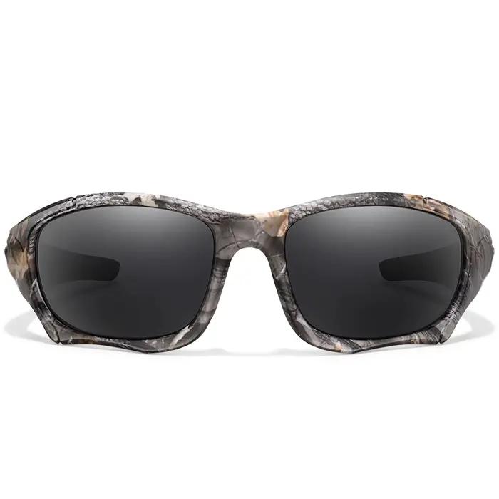 Lunettes de pêche polarisées camouflage classique UV pour outdoor, conduite, vélo