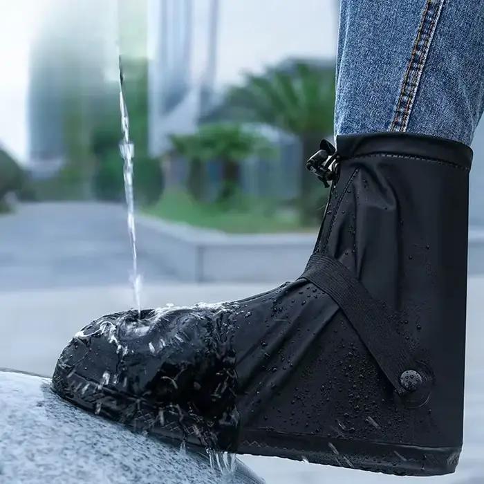 Bottes de pêche imperméables pour hommes 2025 - Bottes caoutchouc hautes sans lacets résistantes
