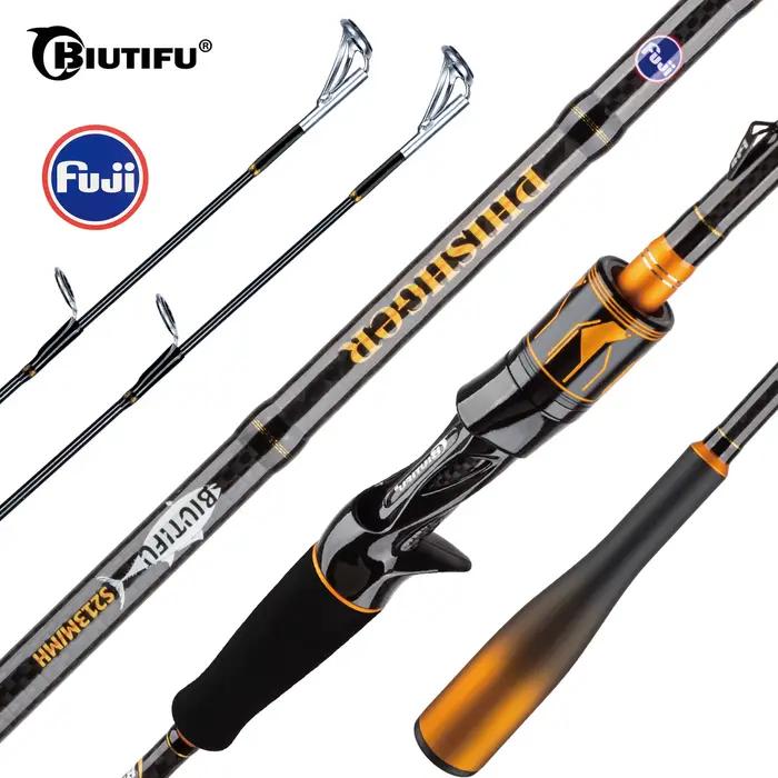 Canne 2 pointes BIUTIFU 1.8-2.7m carbone T1000 - Guides Fuji - Pour brochet et perche 7-80g
