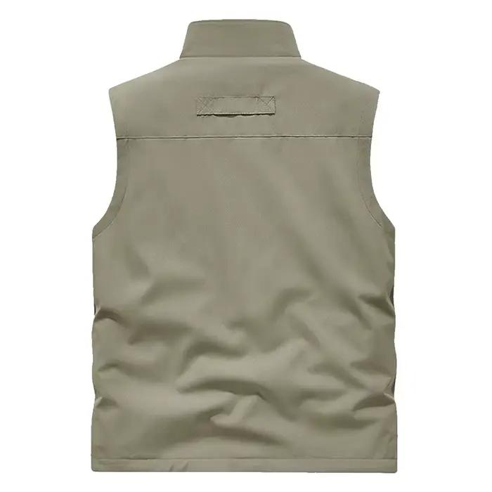 Veste polaire chaude hiver pêche photographe coupe-vent col montant double face homme