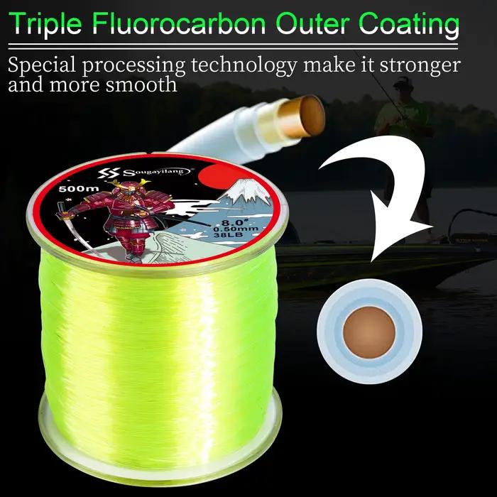 Ligne nylon Sougayilang 500m matériau japonais pour pêche perche et carpe résistante