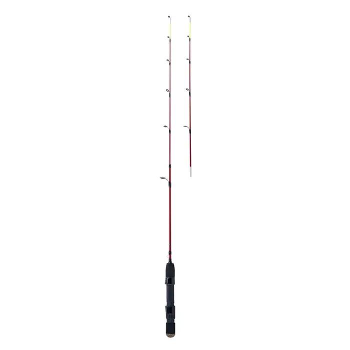 Canne pêche glace 32" Goture 2 pointes M+MH - Manche liège - Ultra-légère pour carpe hivernale