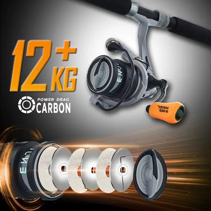 Moulinet Spinning MR.REEL Bobine Alliage Bras Métal CNC Drag Précise Pêche Casting