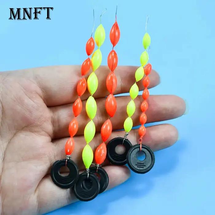 60 flotteurs pêche 6 en 1 type étoile - Perles en mousse stoppe-ligne 7 étoiles