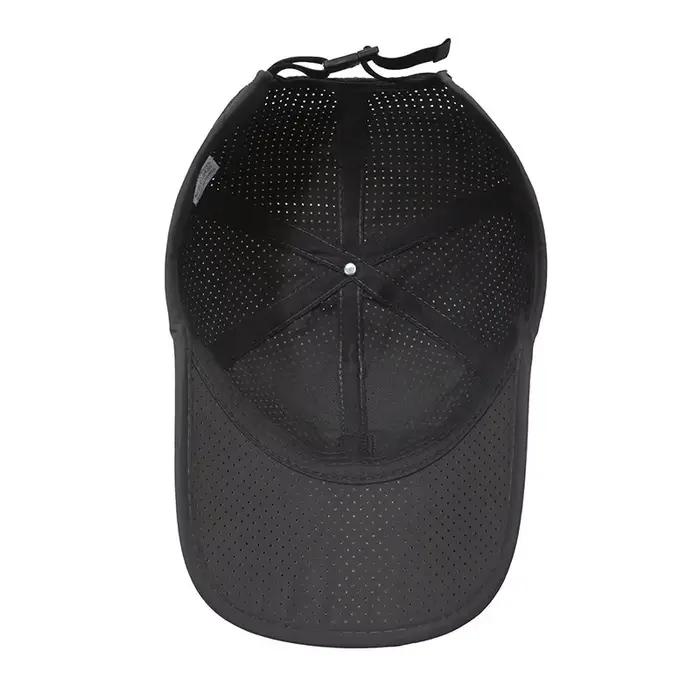 Casquette mesh homme séchage rapide pêche printemps été noir sport snapback respirante