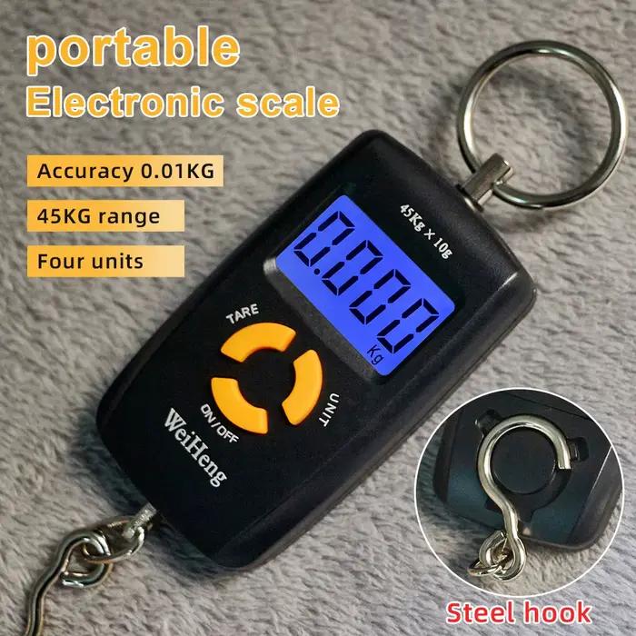Balance numérique pêche bagages 45kg portable - Outil de voyage poche précis 10g pêche pratique