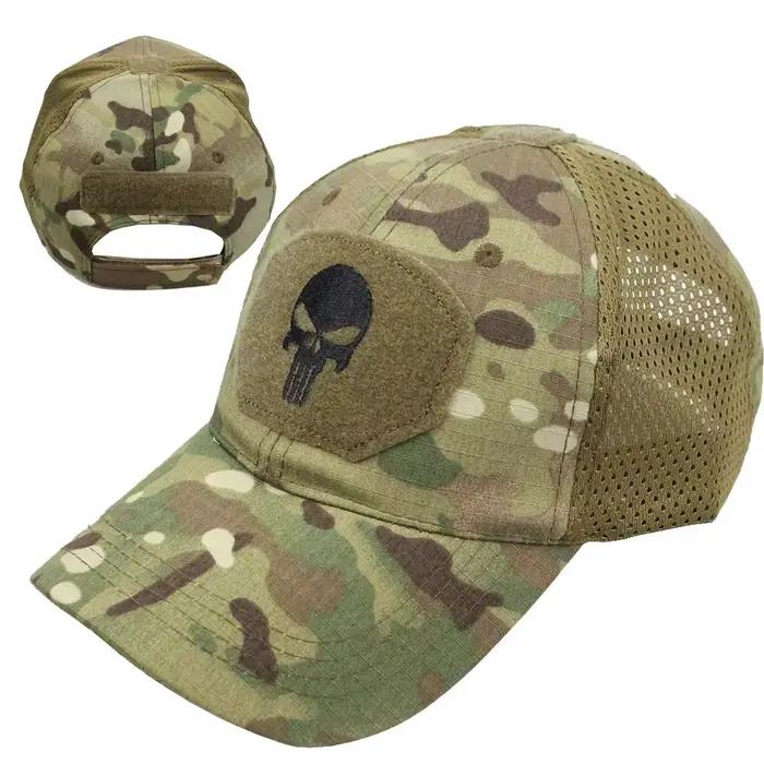 Casquette camouflage forces spéciales - Visière canard et mesh respirant pour pêche intensive