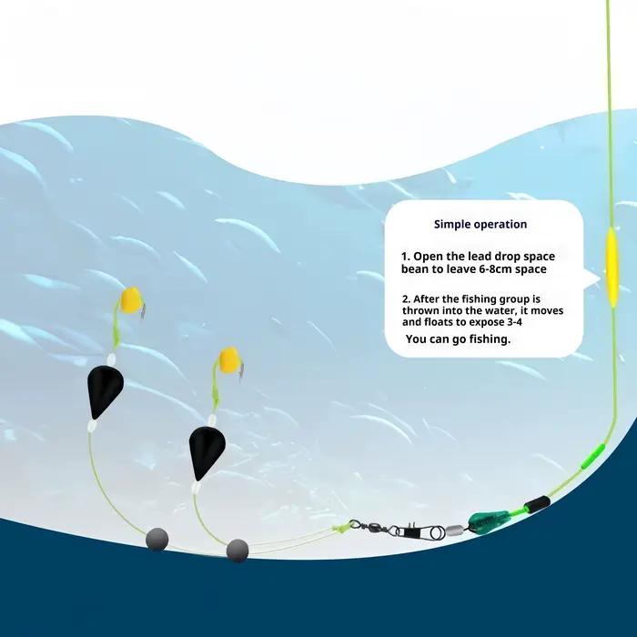 Flotteur pêche inversé double hameçon - Haute sensibilité pour mer et eau douce - Matériel pêche France