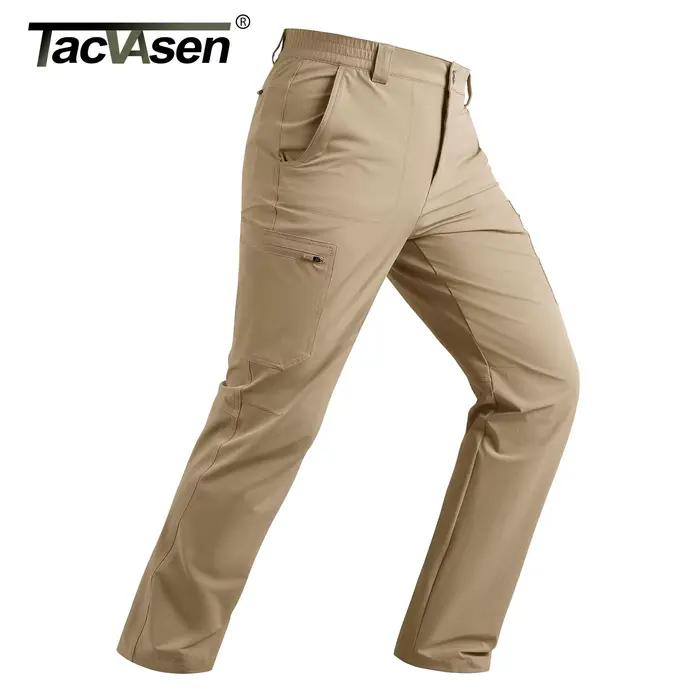 Pantalon de pêche homme TACVASEN léger respirant séchage rapide résistant à l'eau cargo stretch été